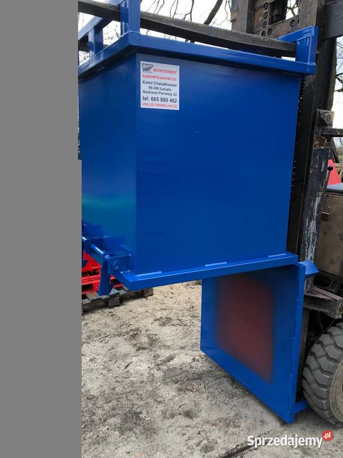 Kontener z otwieranym dnem 05m3 koliba Biznes i Przemysł łódzkie Niedrzew Pierwszy