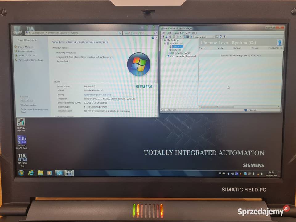 Siemens Simatic Field PG M5 Laptop przemysłowy Liczba rdzeni 6 Warszawa