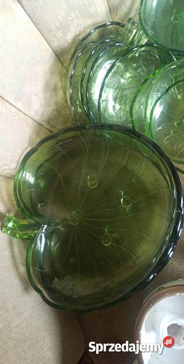 Miska owocarka Zielony listek Do deserów Owoców Porcelana i szkło Gdańsk sprzedam