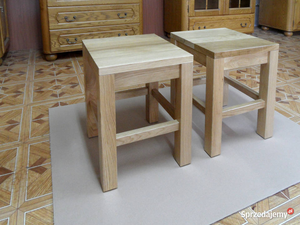 Taboret dębowy 100 dąb Maków Podhalański