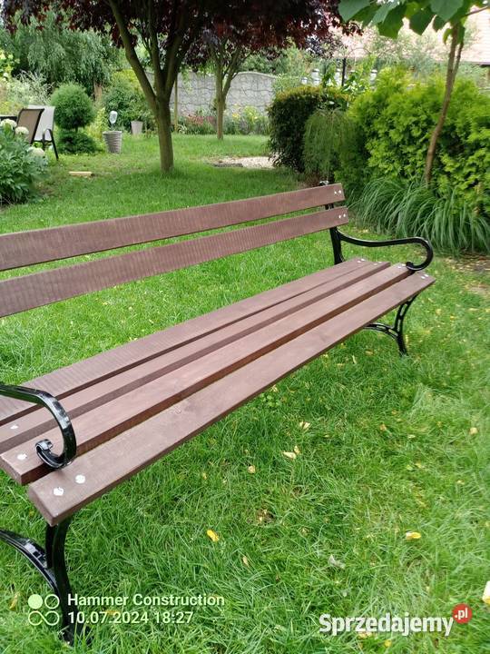 Ławka ogrodowa solidna Dąbrowa