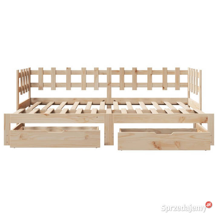 Sofa rozsuwana z szufladami bez materaca 90x200 203cm Warszawa