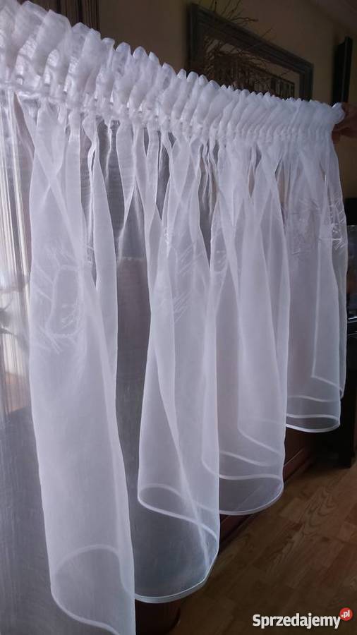 Firanka organtyna biała haftlamówka biały Radom