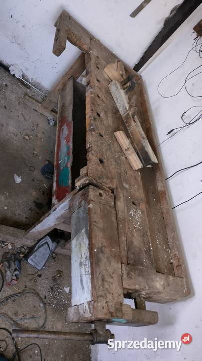 Stary drewniany stół stolarski Pozostałe