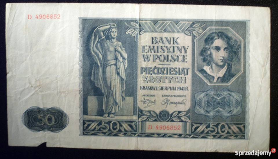 50 złotych 1941 seria D Kraków sprzedam
