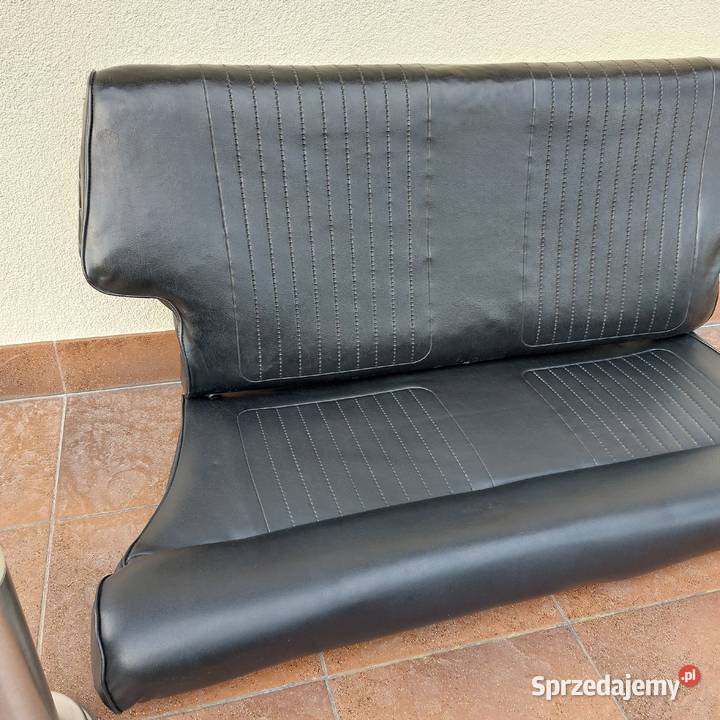 Kanapa tylna FIAT 126P czarny skaj