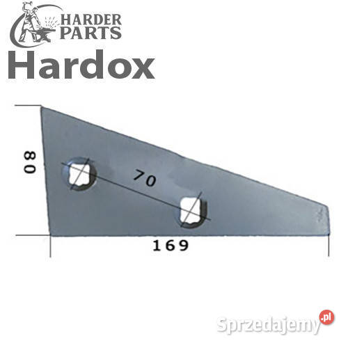 Płoza przednia HARDOX 27532005S części do pługa Suwałki