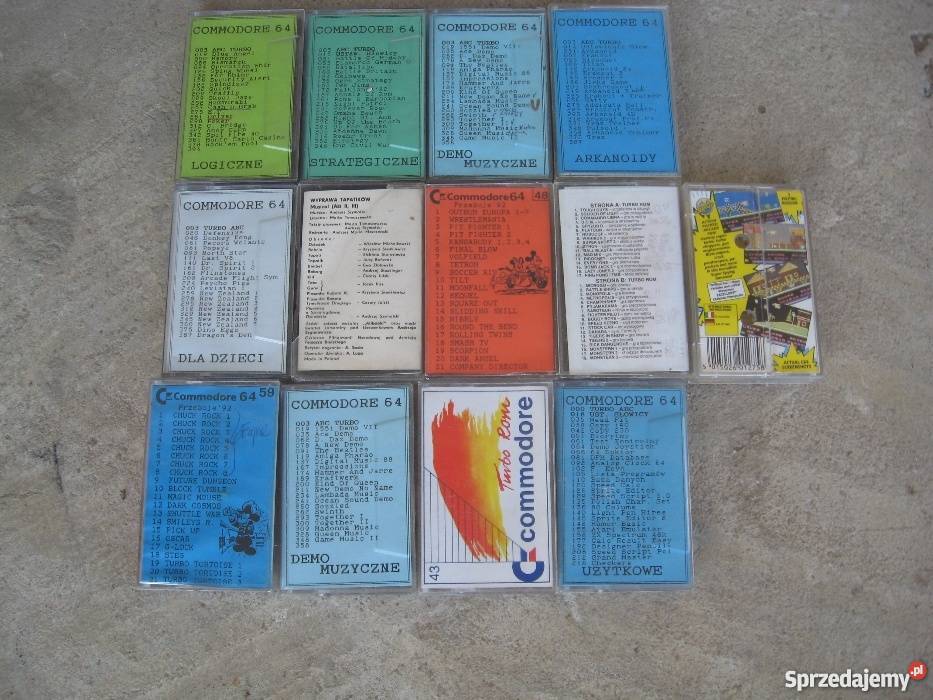 Kasety Gry do Commodore 13 Sprawne Grodziczno