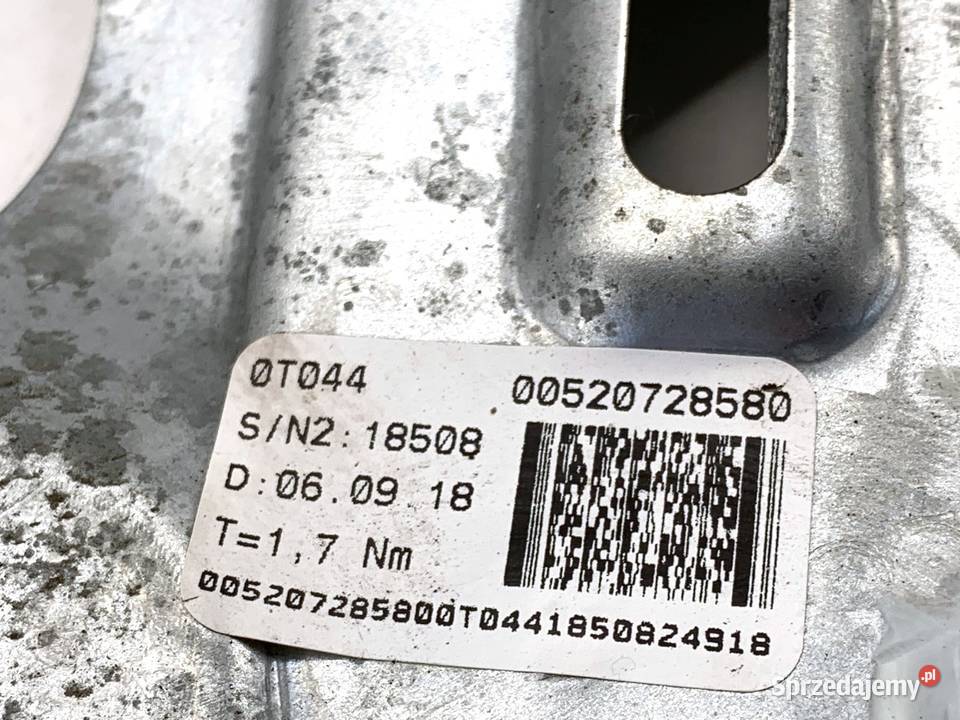 PODNOŚNIK SZYBY PRAWY TYŁ FIAT TIPO 00520728580 Mechanizmy opuszczania szyb