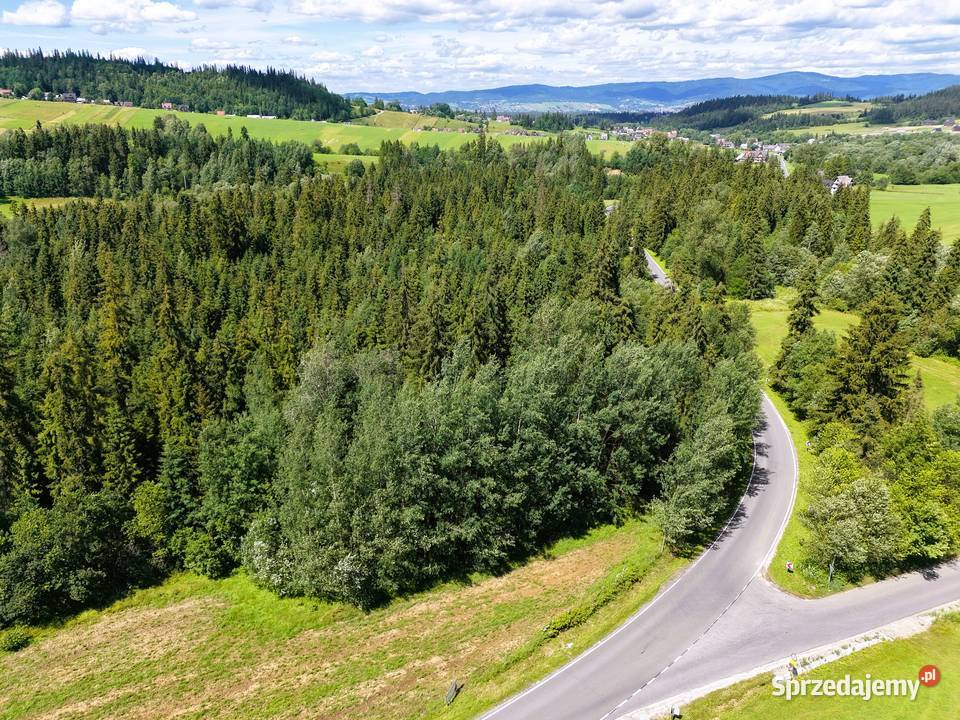 Duża działka budowlana Podhale 15 Zakopane 289zł/m2 Sprzedaż małopolskie Bańska Niżna