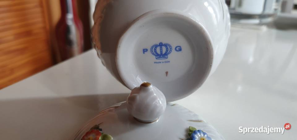 Porcelanowa Cukiernica zdobiona Super Okazja Szprotawa