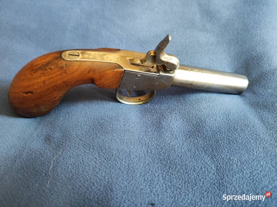 Pistolet mały kapiszon czarnoprochowy XIXw