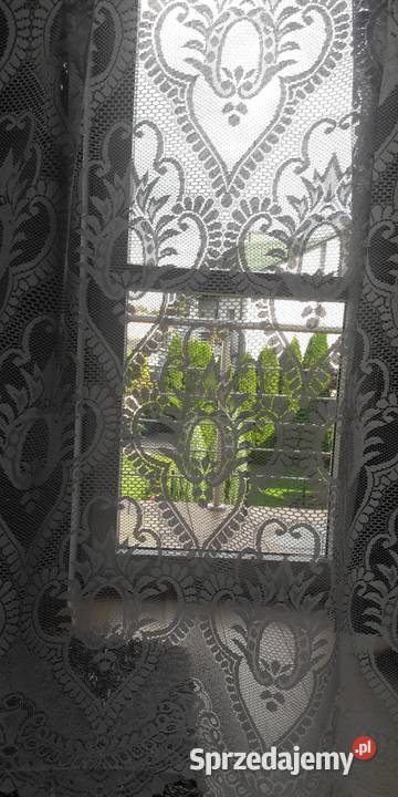 Koronkowa gruba firanka żakardowa 110 firana Radom