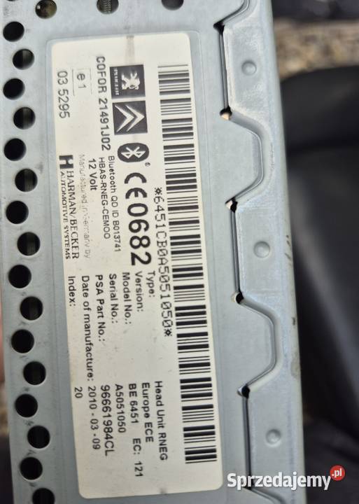 Radio Citroen C5 Myszków