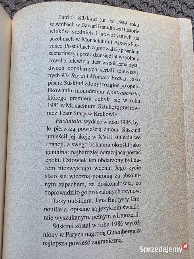 Pachnidło Patrick Sskind małopolskie Kraków