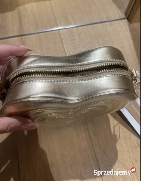 Anna Field torebka kopertówka serce złota Kraków