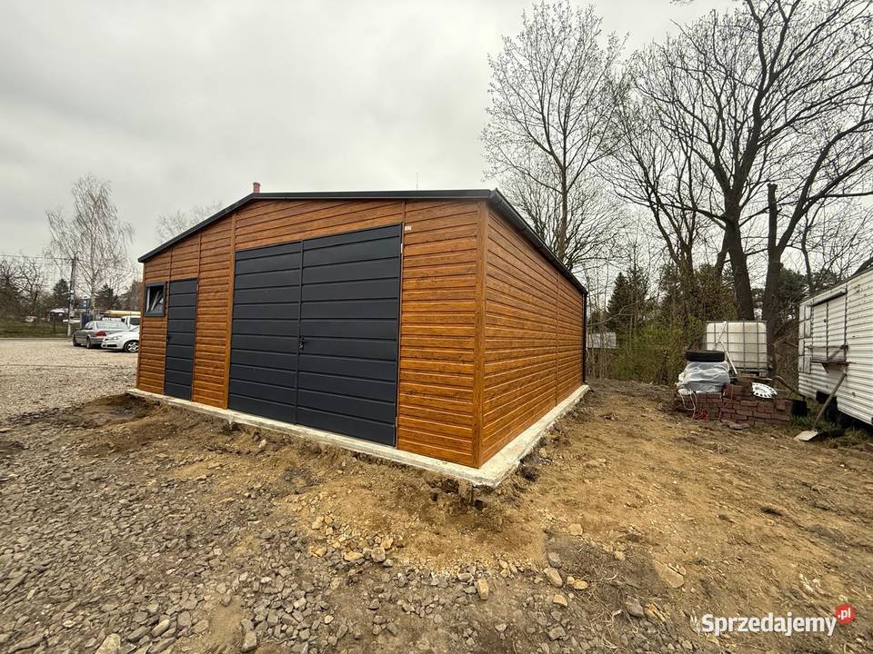 Garaż blaszany 8x7 wyższy hala wiata 9x6 9x7 7x7 56m2 Sępólno Krajeńskie