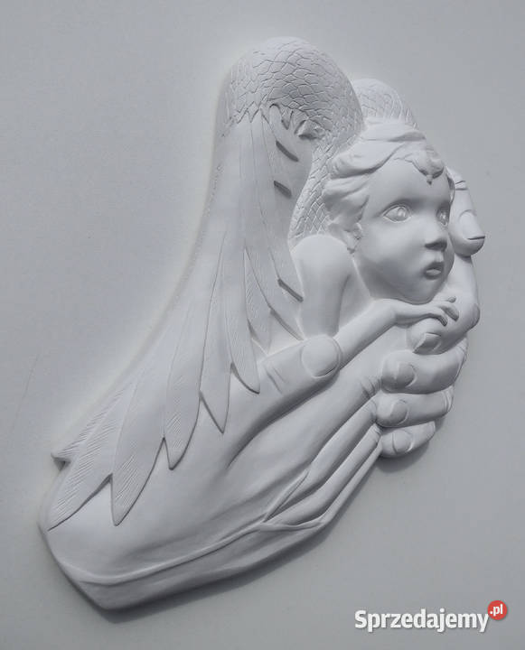 ANIOŁEK Płaskorzeźba FIGURKA ANIOŁ STRÓŻ Dziecko Białystok