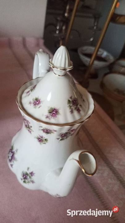 Dzbanek Royal Albert Sweet Violets Słodkie Porcelana i szkło Gdańsk