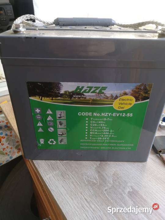 Akumulator żelowy HAZE HZY EV1255 12V 53ah Akumulatory Szczecin