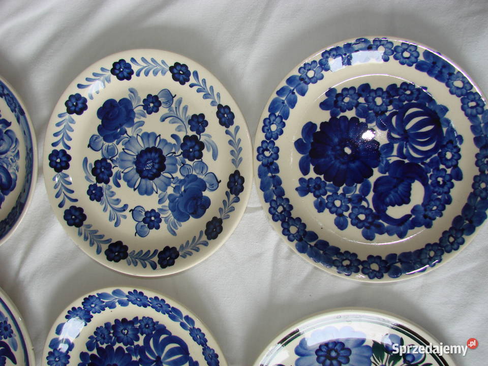 Włocławek fajansowy talerz 20 PRL Pruszcz Gdański