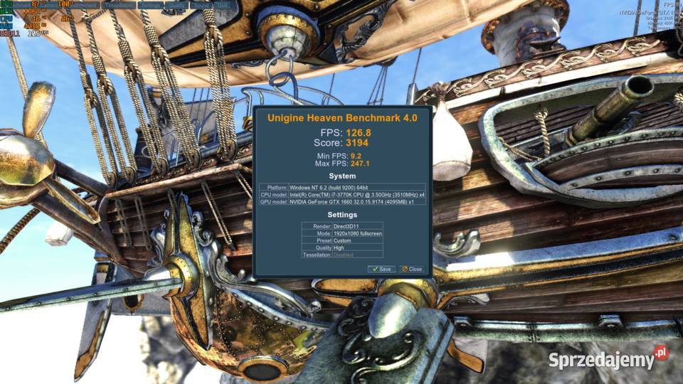 Komputer gamingowy GTX 1660 6GB i73770K 16GB RAM wielkopolskie