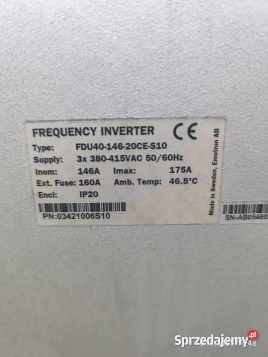 Sprzedam falownik 100 kva