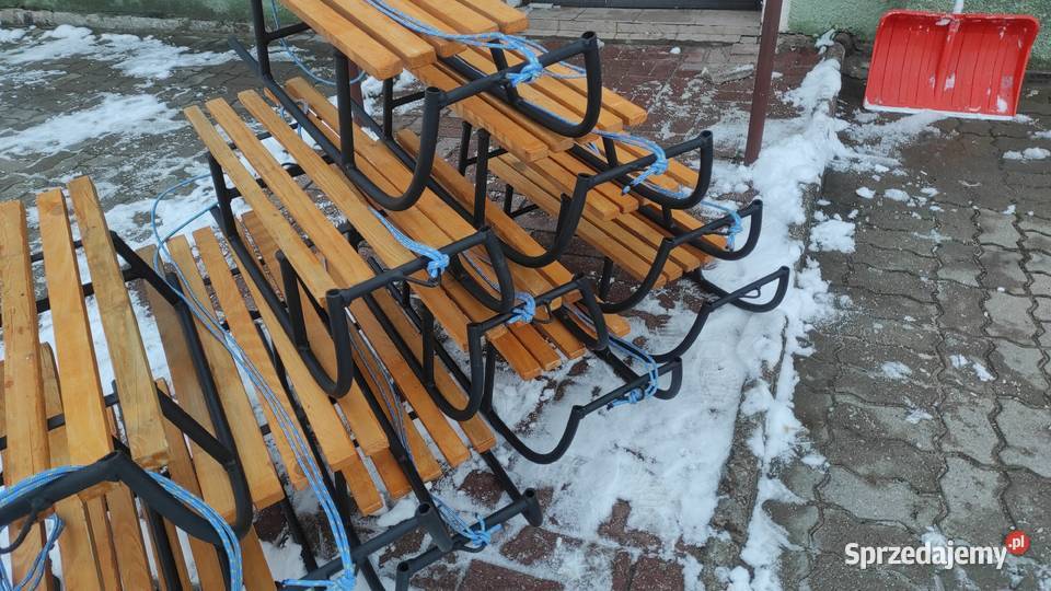 Sanki metalowe Nowe spawane nie chińskie sznurek Sport Morąg