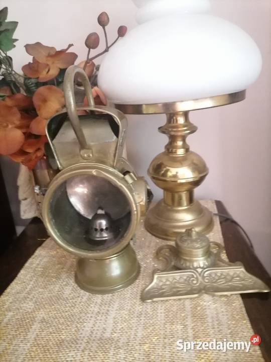 Stara lampa z mosiądzu G Ducellier Kraków