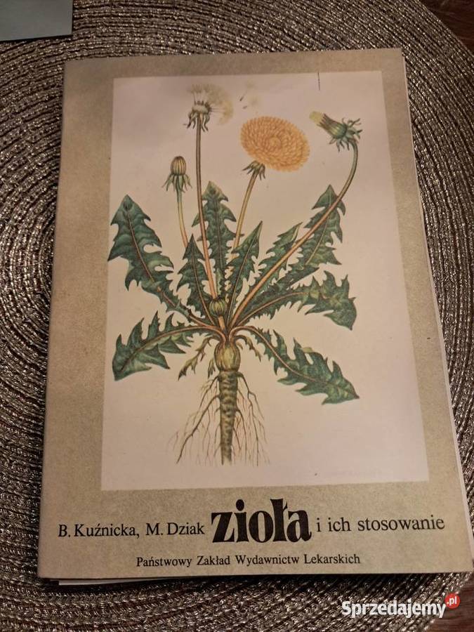 książka z 1984r zioła i ich stosowanie stan dost świętokrzyskie