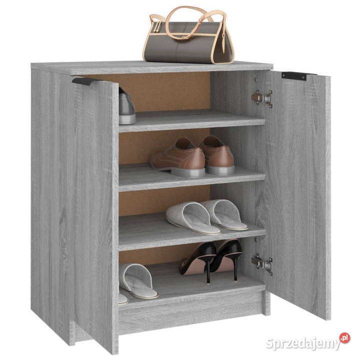Szafka na buty szary dąb sonoma 59x35x70 mazowieckie Warszawa