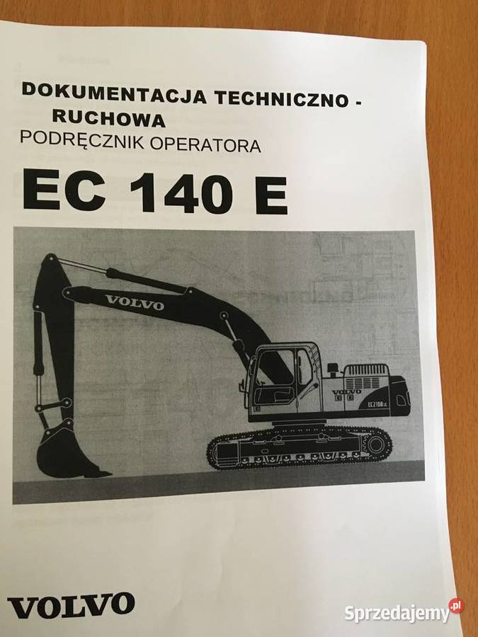 dtr instrukcja obsługi koparka volvo EC140E i motoryzacja, transport
