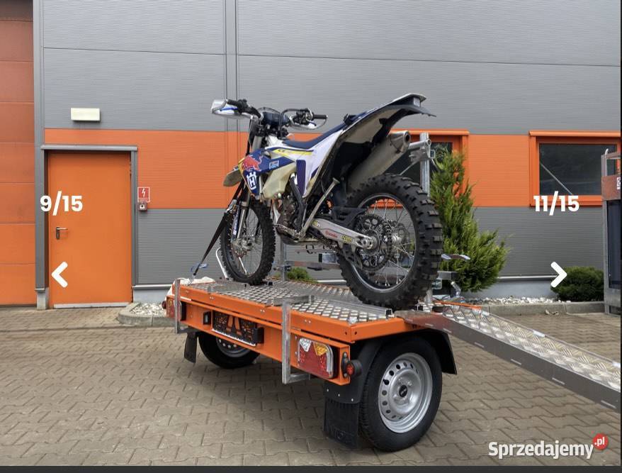Przyczepa do przewozu motocykla skutera rowerów