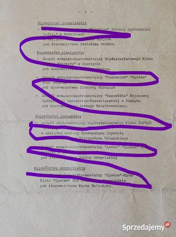 Archiwalny Program z Przeglądu Amatorskich sprzedam
