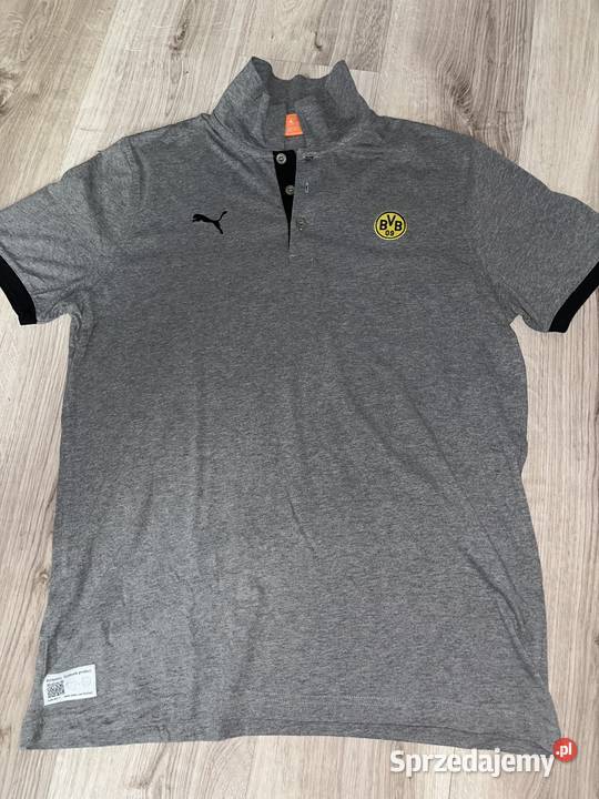 Koszulka polo Borussia Dortmund Puma szara Rozmiar L Bytom