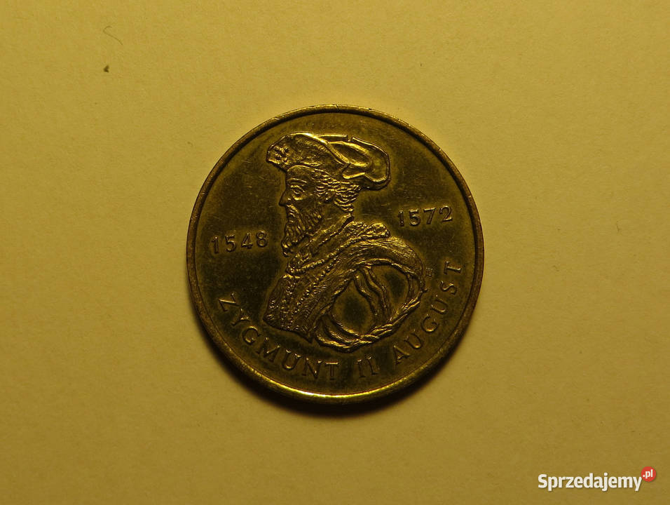 Moneta 2 Zygmunt August II 1996 r podlaskie Wasilków