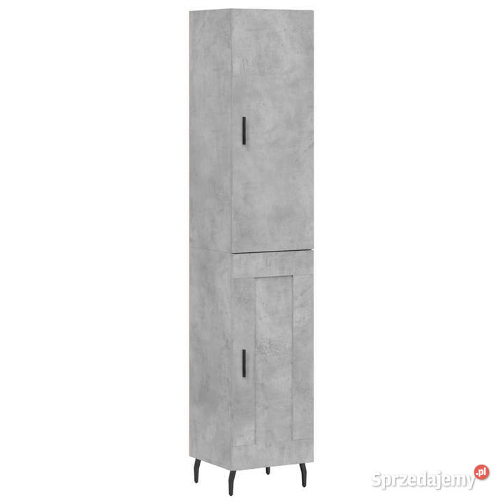 Wysoka szafka szarość betonu 345x34x180 Warszawa sprzedam