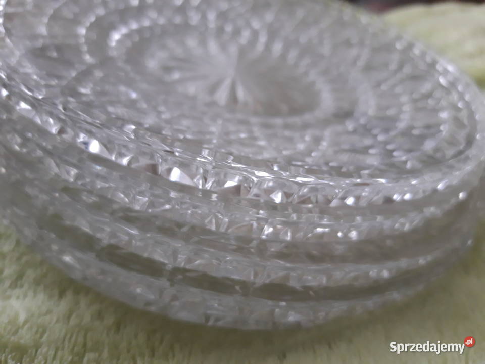 talerzyki kryształowe vintage wzór wiedeński Warszawa