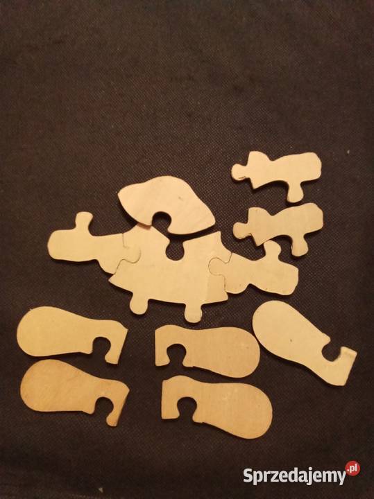 Drewniana układanka klaun komplet Warszawa