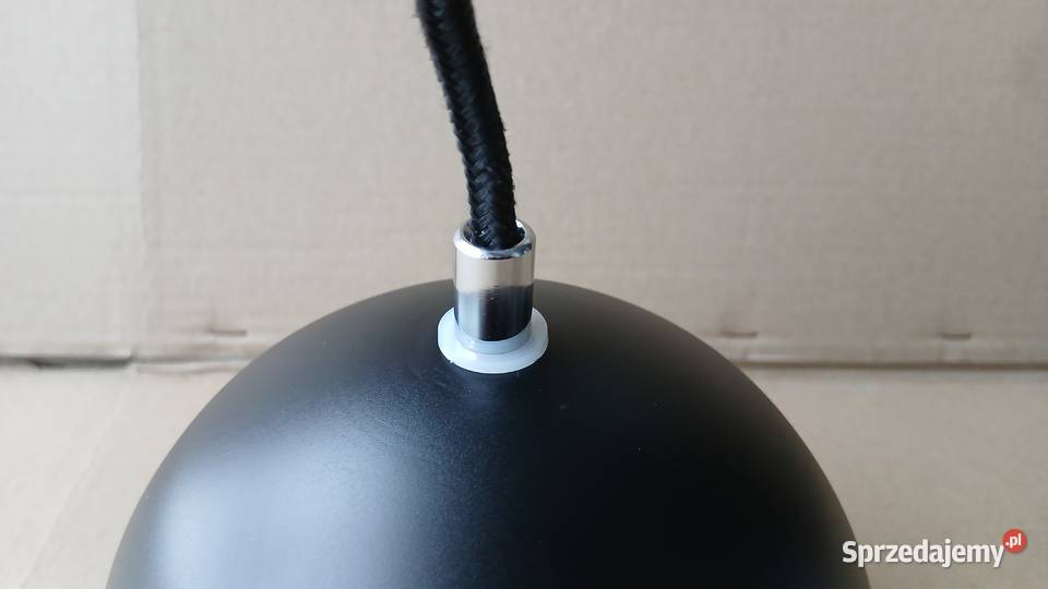 Lampa Wisząca Kulka Kula 15 Czarny Mat Szkło Warszawa