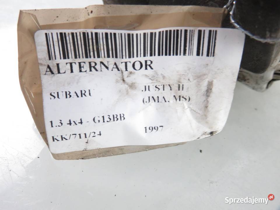 ALTERNATOR SUBARU JUSTY II 13 4x4 G13BB