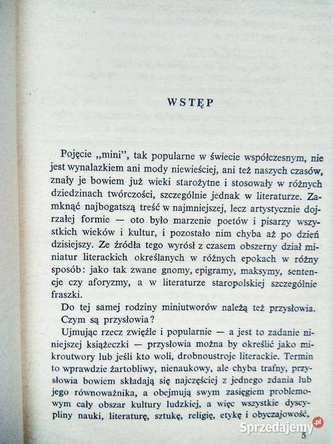 Na wszystko jest przysłowie unikat książki
