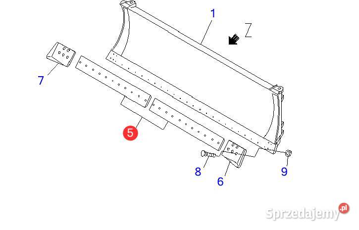 Lemiesz KOMATSU D65P8 Gądki