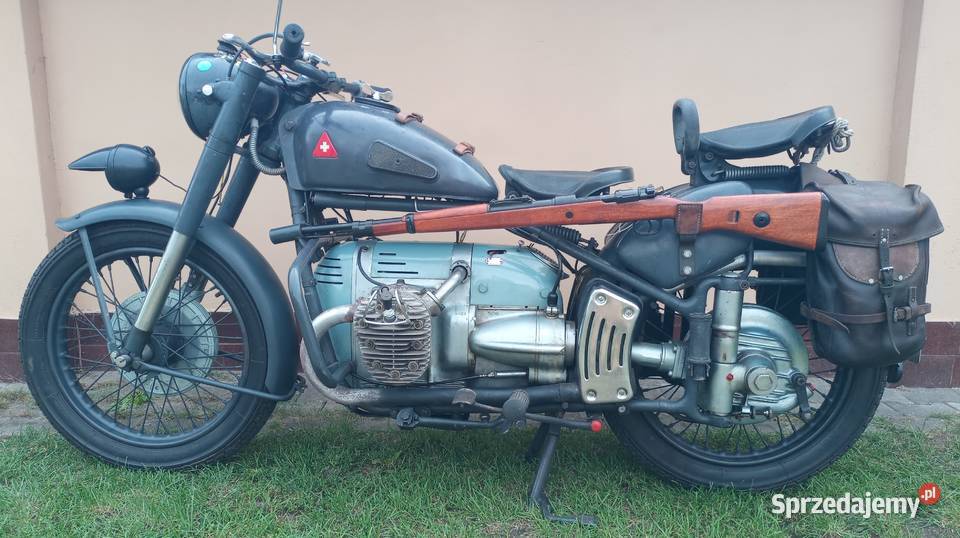 Szwajcarski Motocykl Wojskowy Condor A 580 Konin