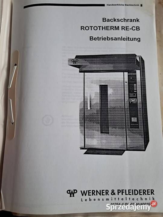 Piec piekarniczy wózkowy obrotowy WP ROTOTHERM