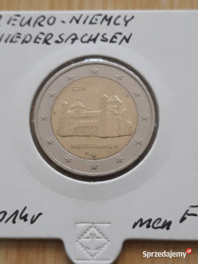 2 Euro Niedersachsen Niemcy 2014 r men F Numizmatyka sprzedam