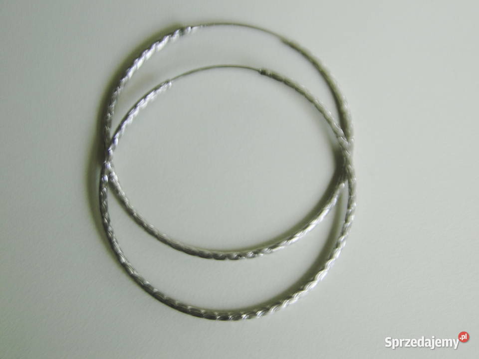 Srebro 925 Nietuzinkowe duże koła kolczyki srebro sprzedam