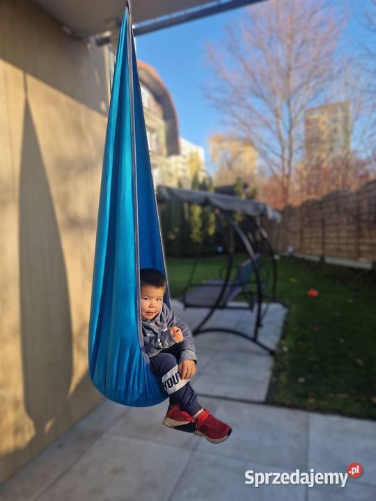 huśtawka kokon ogrodowa turkusowy małopolskie Kraków