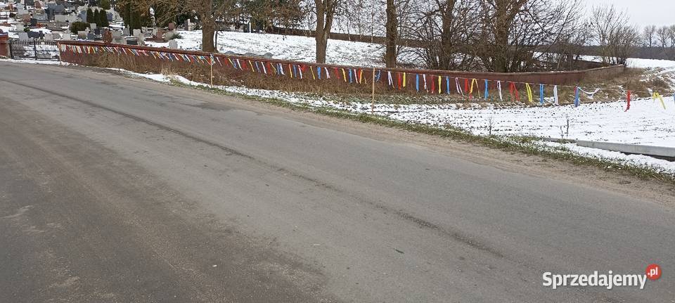 Dekoracja trasydrogiwstążki na peregrynację