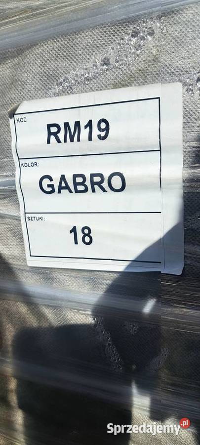 Bloczki ogrodzeniowe Joniec Mega wzór Gabro mazowieckie Glinianka